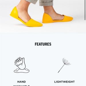 Native Audrey flats. Size 8. Kimono orange.